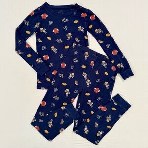 Polo Bear Football Sleep Set Boys 8 Stretch Jersey Pajamas Ralph Lauren Kids